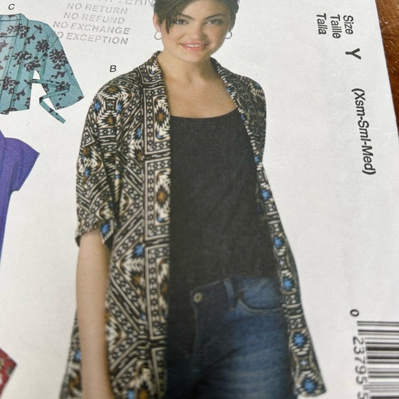 McCall's M7200 Sewing Pattern small - small - medium- - Picture 2 of 8